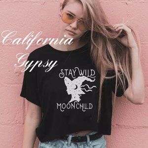 Witch Stay Wild Moon Child Boho Gypsy T-shirt 🌙